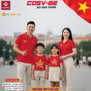 Áo polo cờ đỏ sao vàng Hacorio CDSV 02