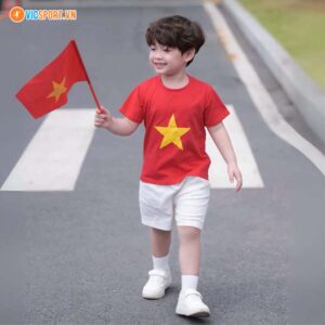 Áo trẻ em cờ đỏ sao vàng Hacorio 2 mẫu