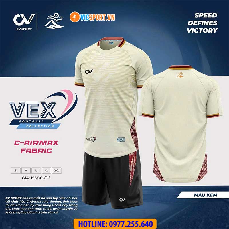 Áo đá banh không logo CV Vex - Hình ảnh 25