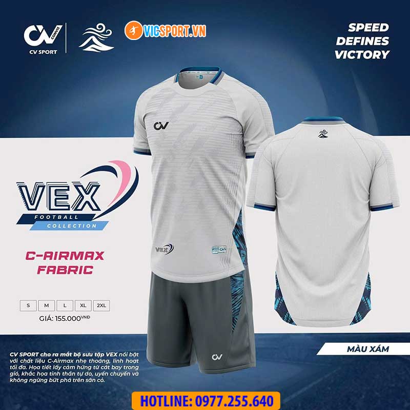 Áo đá banh không logo CV Vex - Hình ảnh 30