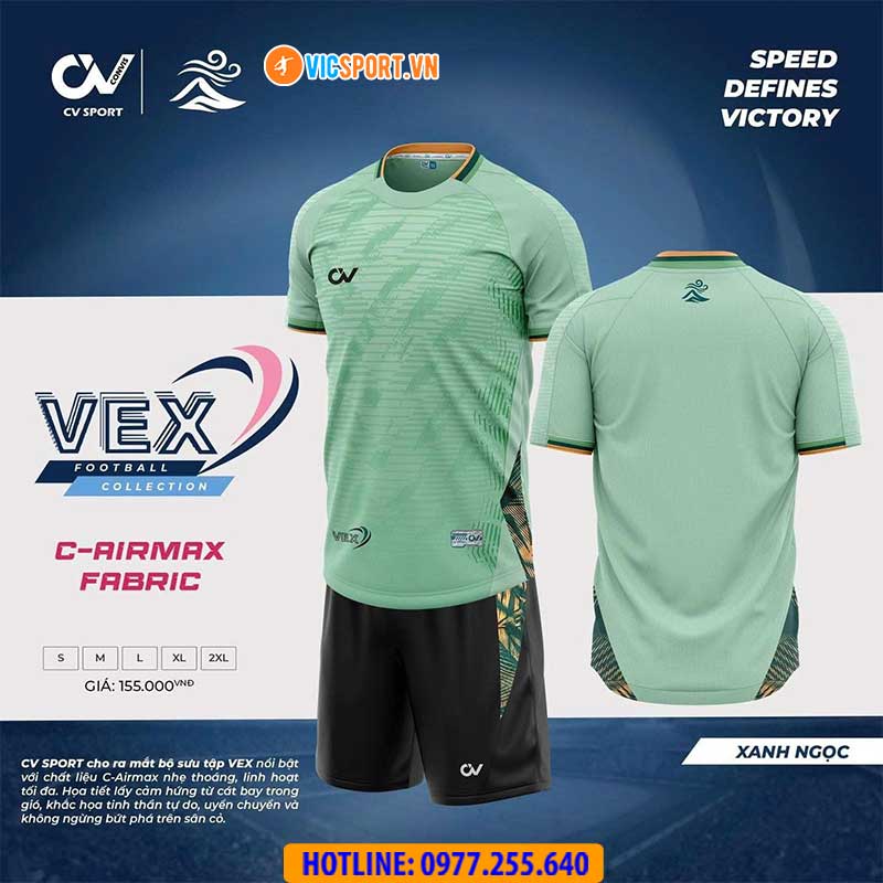 Áo đá banh không logo CV Vex - Hình ảnh 31