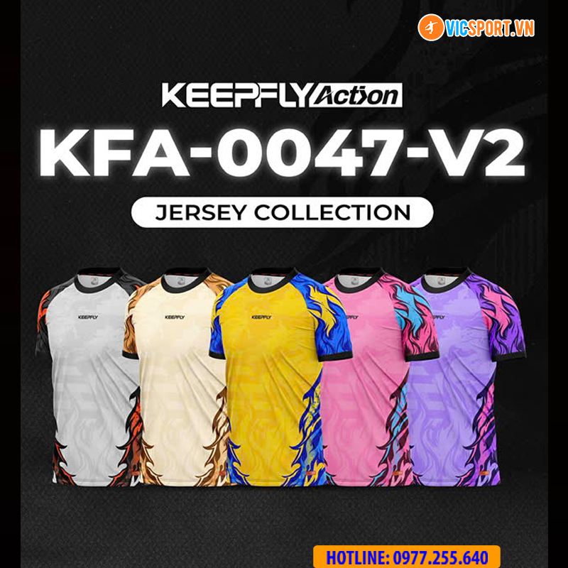 Áo đá banh thiết kế Keepfly KFA 0047