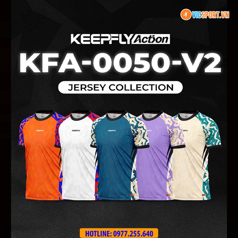 Áo đá banh thiết kế Keepfly KFA 0050