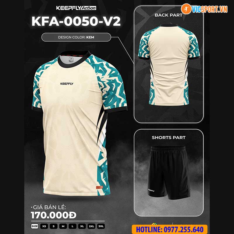 Áo đá banh thiết kế Keepfly KFA 0050 - Hình ảnh 13
