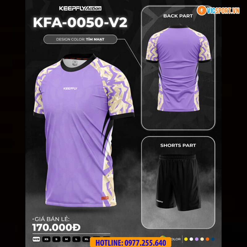 Áo đá banh thiết kế Keepfly KFA 0050 - Hình ảnh 12