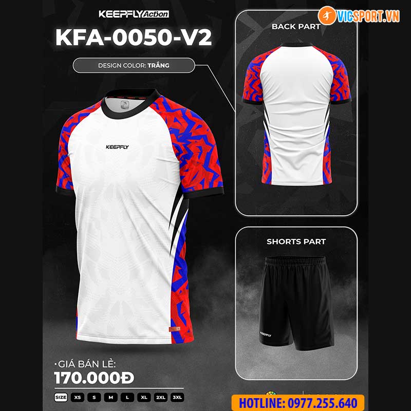 Áo đá banh thiết kế Keepfly KFA 0050 - Hình ảnh 11