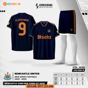Áo đá banh Strivend Clb NewCastle United SS26 mùa giải 2025-2026