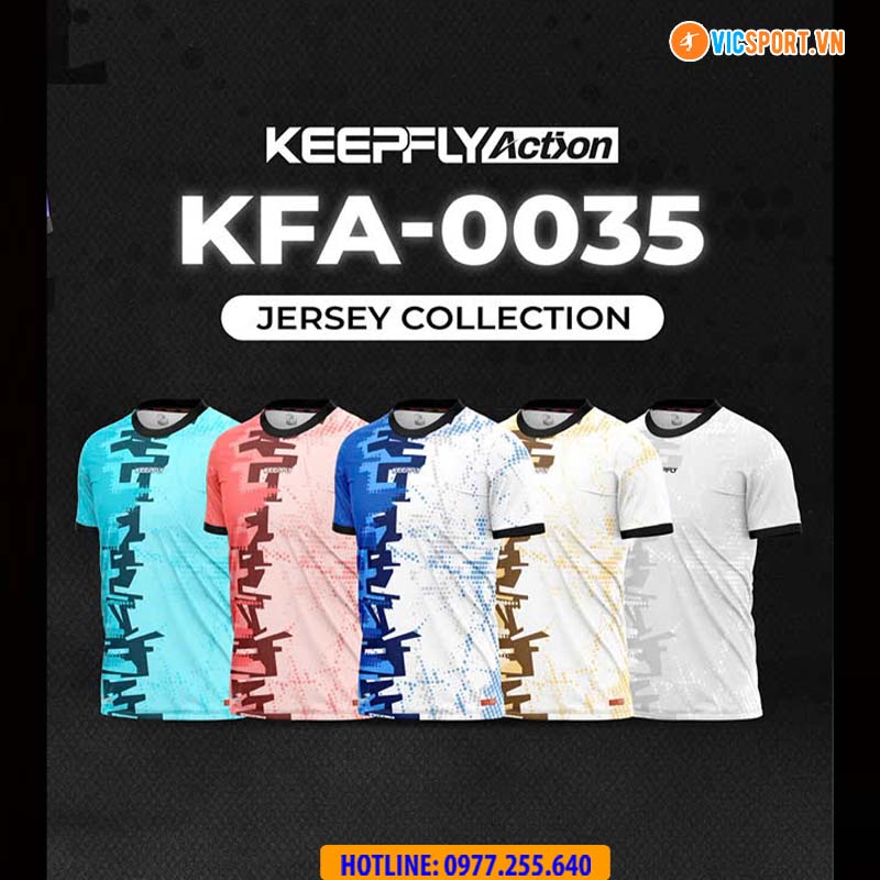 Áo đá banh thiết kế Keepfly KFA 0035