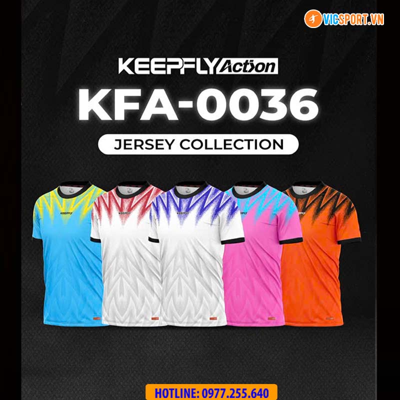 Áo đá banh thiết kế Keepfly KFA 0036