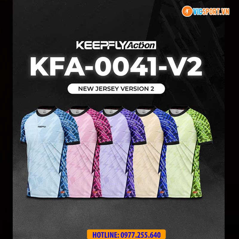 Áo đá banh thiết kế Keepfly KFA 0041