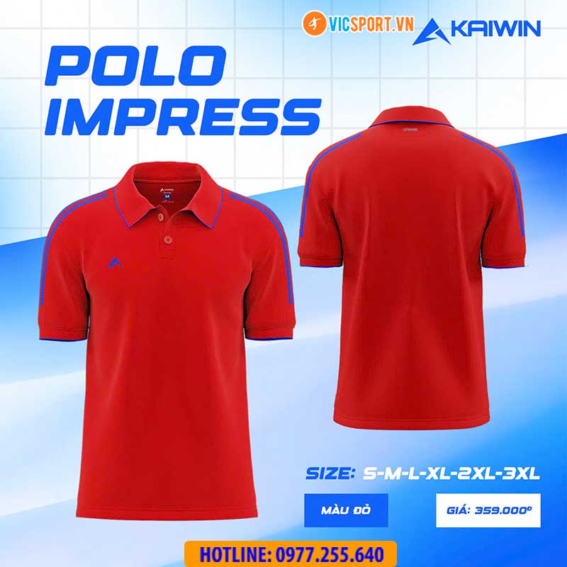Áo polo thể thao Kaiwin Impress cao cấp - Hình ảnh 3