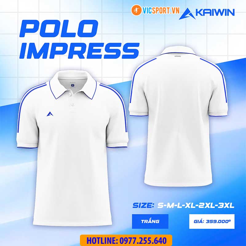 Áo polo thể thao Kaiwin Impress cao cấp - Hình ảnh 5