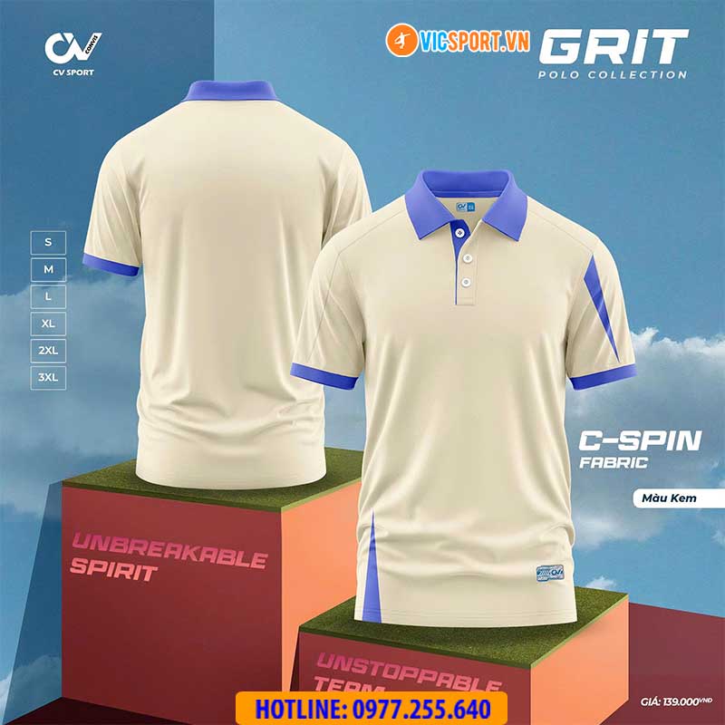 Áo polo di chuyển CV Grit - Hình ảnh 13