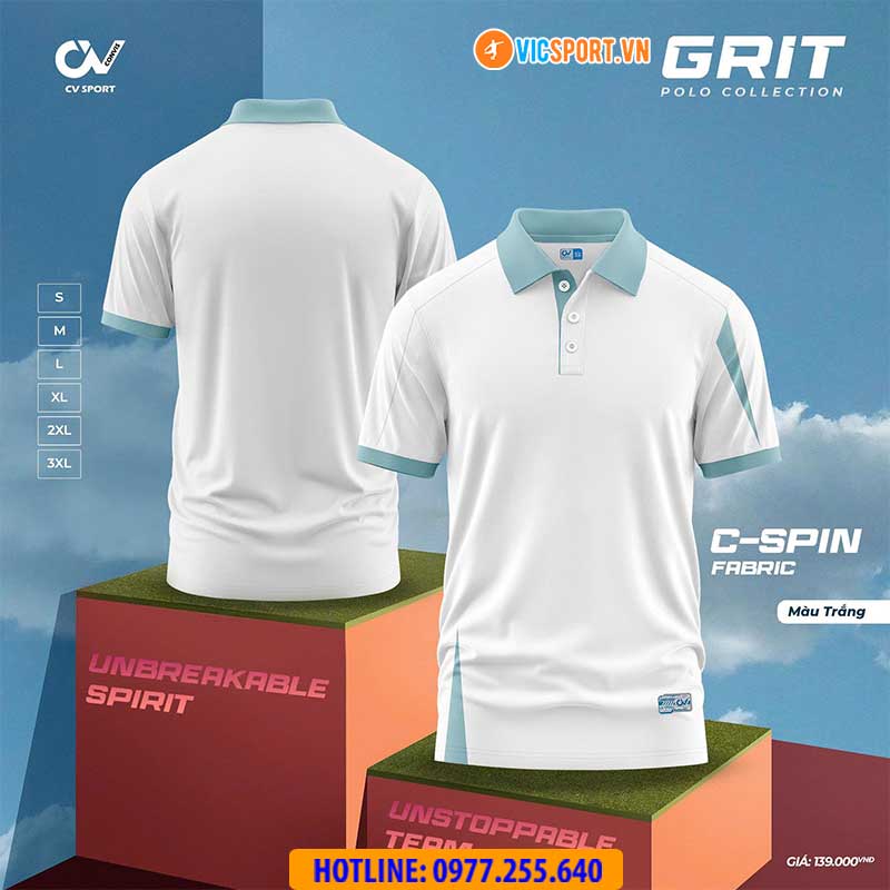 Áo polo di chuyển CV Grit - Hình ảnh 15