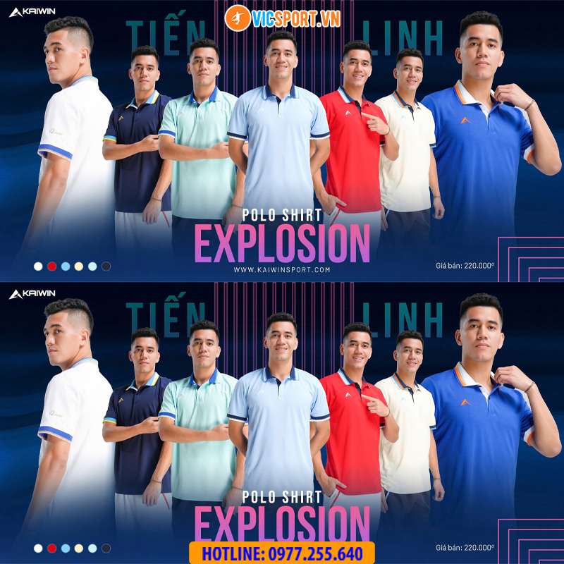 Áo polo thể thao Kaiwin Explosion - Hình ảnh 25
