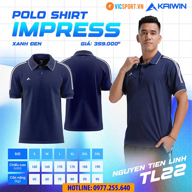 Áo polo thể thao Kaiwin Impress cao cấp - Hình ảnh 12