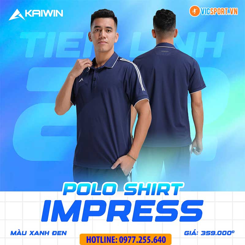 Áo polo thể thao Kaiwin Impress cao cấp - Hình ảnh 17