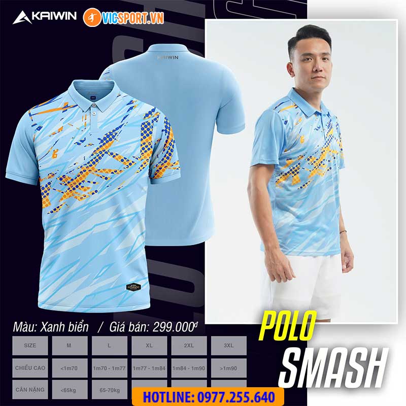 Áo thể thao polo di chuyển Kaiwin Smash - Hình ảnh 11