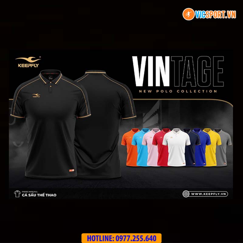 Áo thể thao polo di chuyển Keepfly Vintage