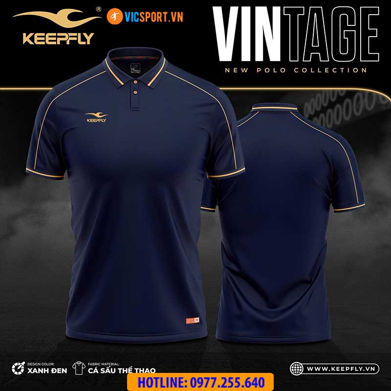 Áo thể thao polo di chuyển Keepfly Vintage - Hình ảnh 11