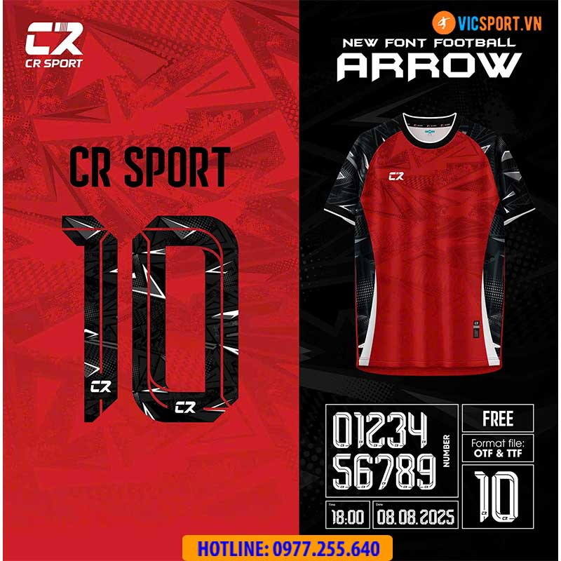 Áo đá banh không logo CR Arrow - Hình ảnh 16
