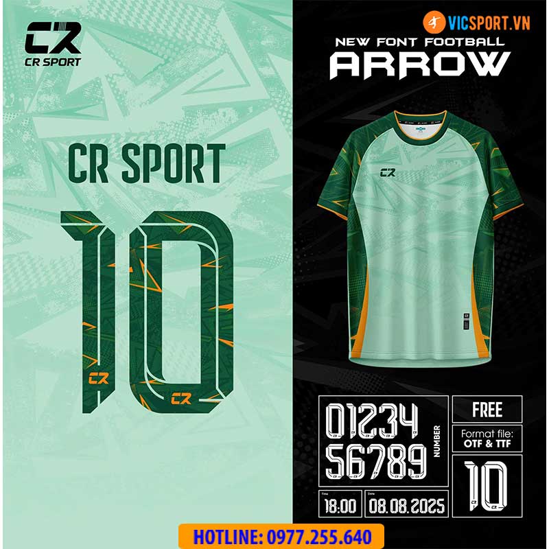 Áo đá banh không logo CR Arrow - Hình ảnh 19