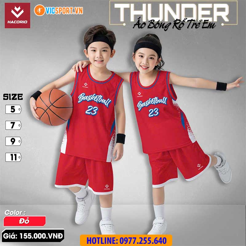 Quần áo bóng rổ trẻ em Hacorio Thunder - Hình ảnh 8