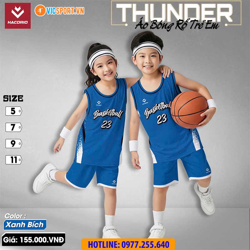 Quần áo bóng rổ trẻ em Hacorio Thunder - Hình ảnh 7