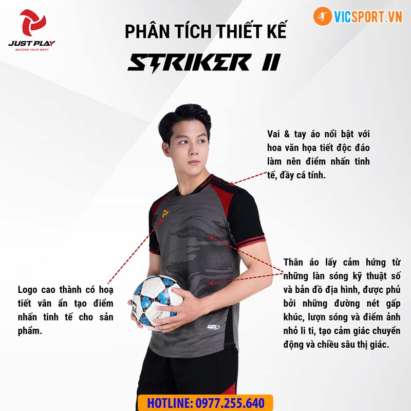 Áo đá banh trẻ em Justplay Striker 2 - Hình ảnh 16