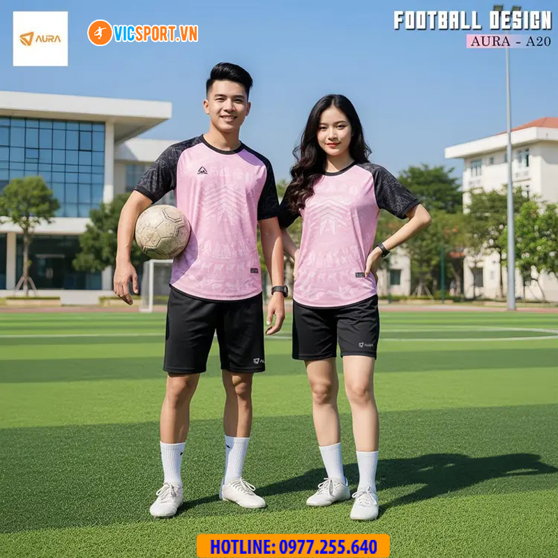 Áo đá banh không logo Aura A20 - Hình ảnh 9