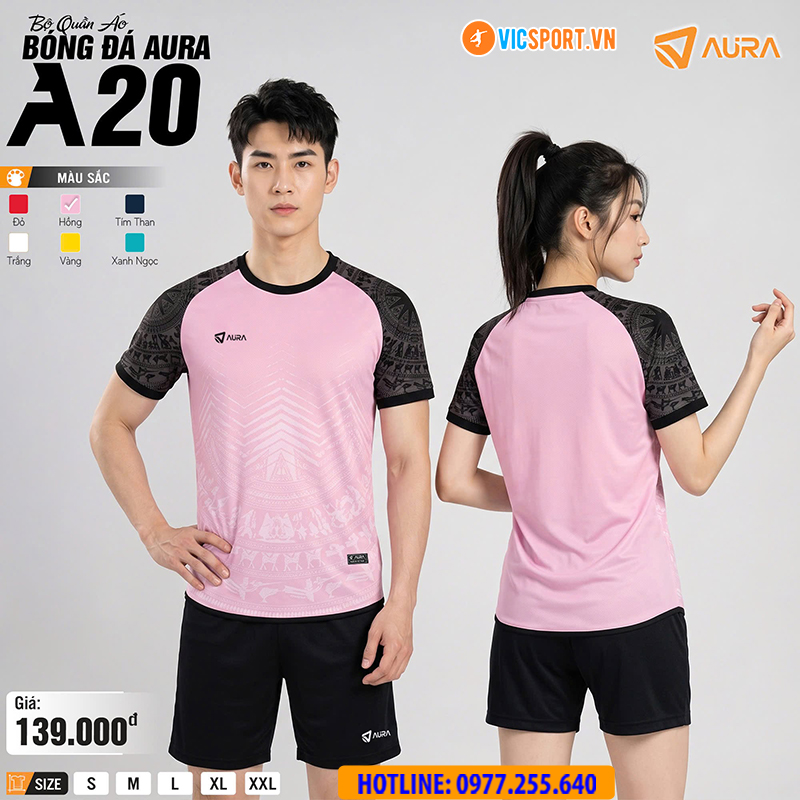 Áo đá banh không logo Aura A20 - Hình ảnh 23