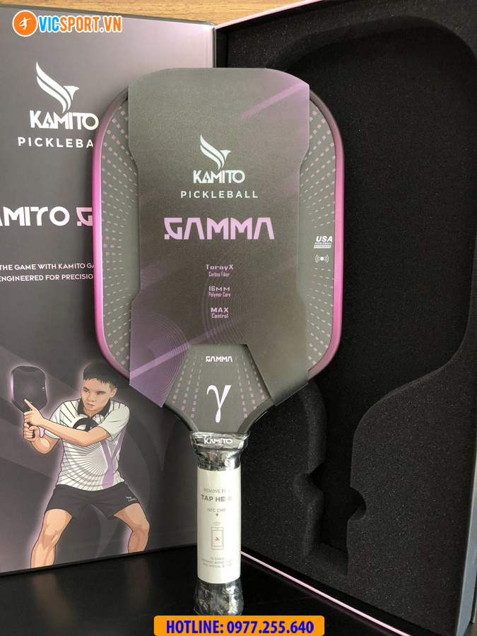 Vợt pickleball Kamito Gamma 16mm - Hình ảnh 21