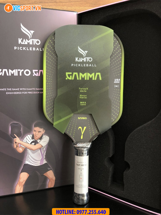 Vợt pickleball Kamito Gamma 16mm - Hình ảnh 20