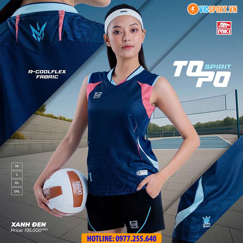 Quần áo bóng chuyền sát nách Riki Topo Spirit cho nam và nữ - Hình ảnh 14