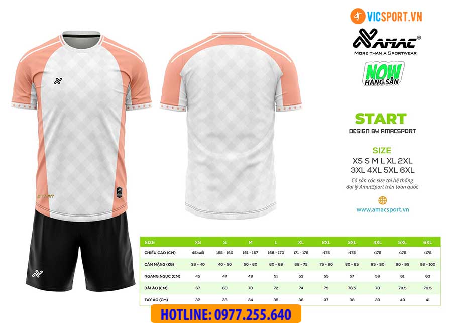 Áo đá banh thiết kế Amac Start - Hình ảnh 8