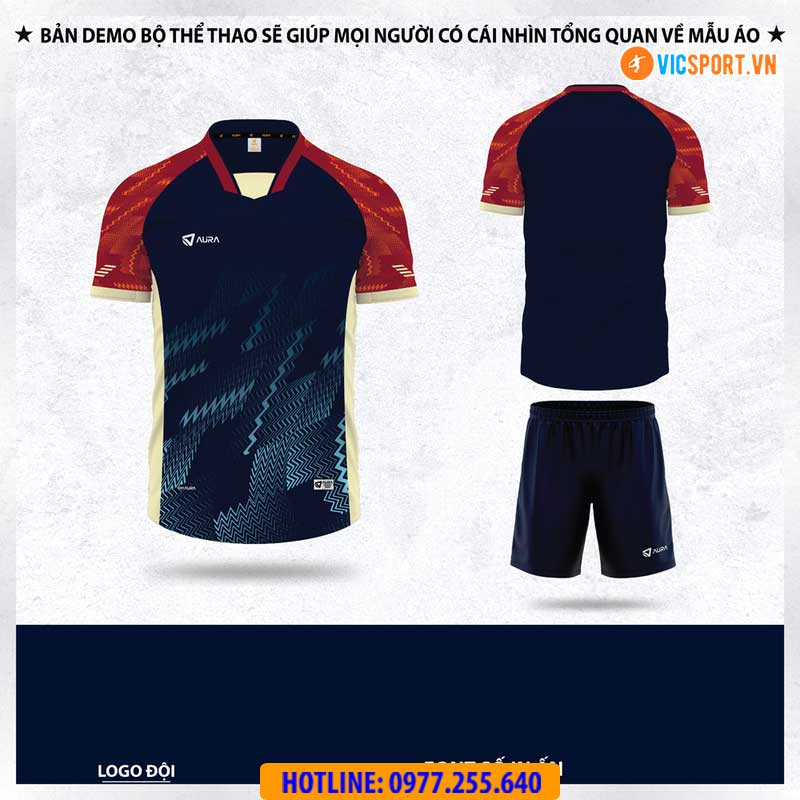 Áo đá banh không logo Aura A10 - Hình ảnh 9
