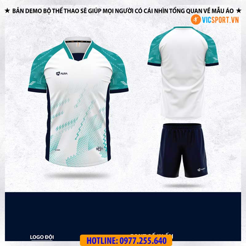 Áo đá banh không logo Aura A10 - Hình ảnh 10