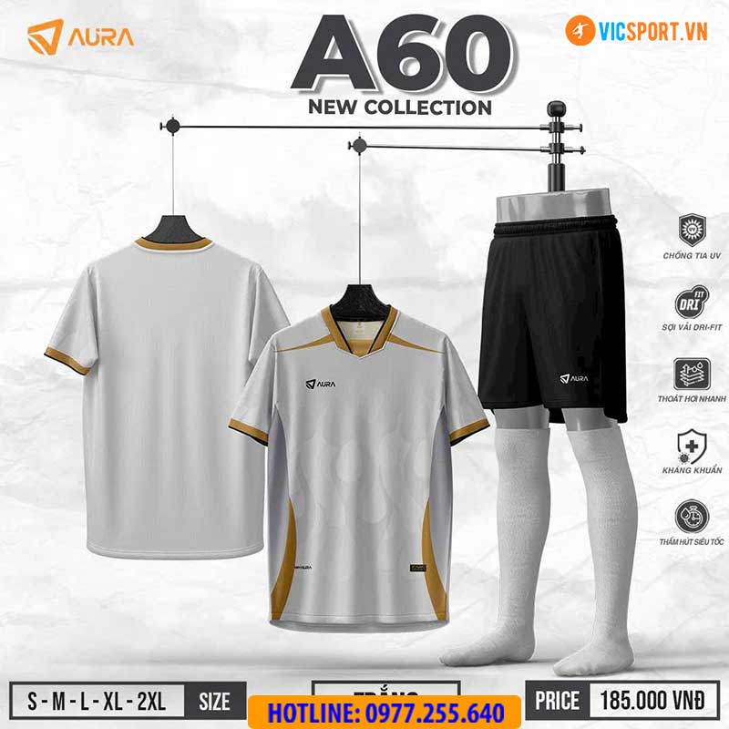 Áo đá banh không logo Aura A60 - Hình ảnh 17