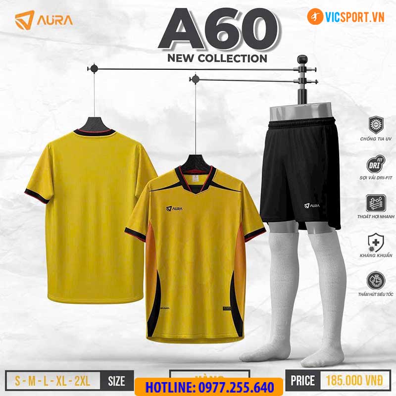 Áo đá banh không logo Aura A60 - Hình ảnh 18
