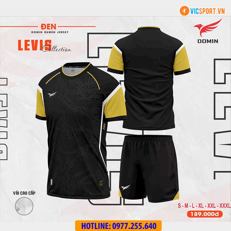 Áo đá banh không logo Domin Levis - Hình ảnh 3