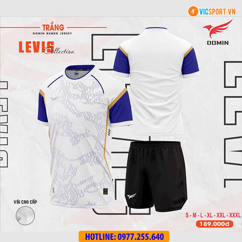 Áo đá banh không logo Domin Levis - Hình ảnh 7