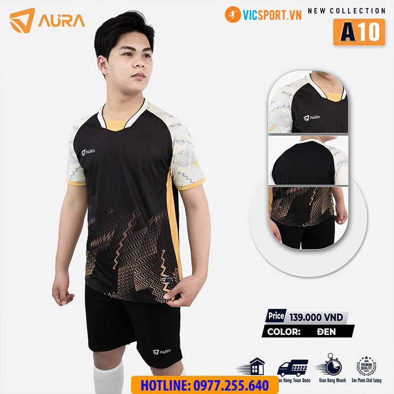Áo đá banh không logo Aura A10 - Hình ảnh 22