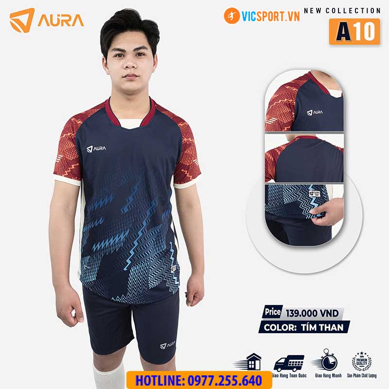 Áo đá banh không logo Aura A10 - Hình ảnh 25