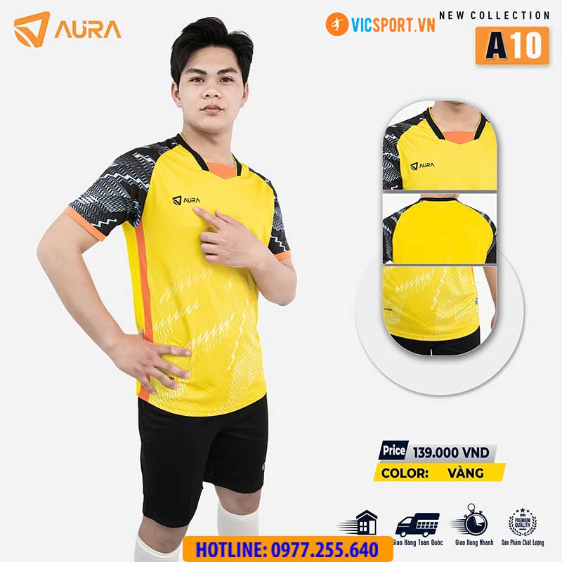 Áo đá banh không logo Aura A10 - Hình ảnh 28