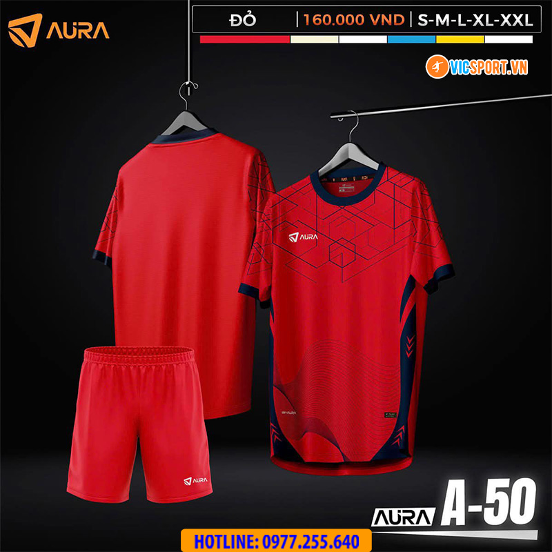 Áo đá banh không logo Aura A50 - Hình ảnh 5