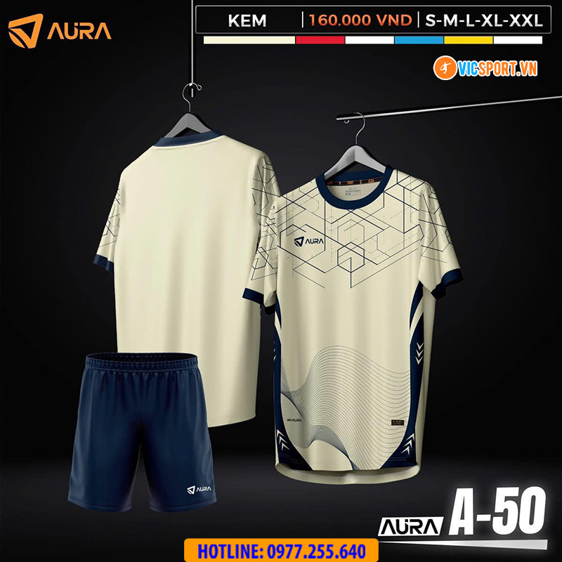 Áo đá banh không logo Aura A50 - Hình ảnh 8