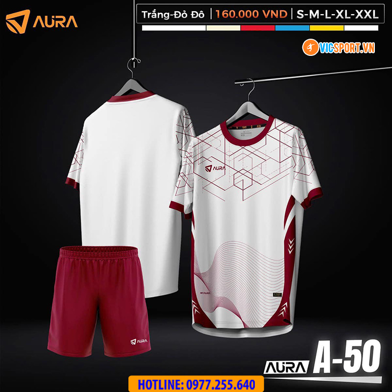 Áo đá banh không logo Aura A50 - Hình ảnh 4