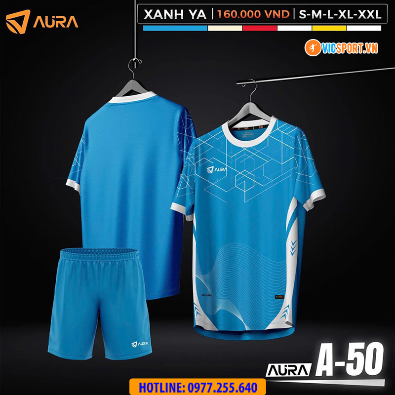 Áo đá banh không logo Aura A50 - Hình ảnh 9