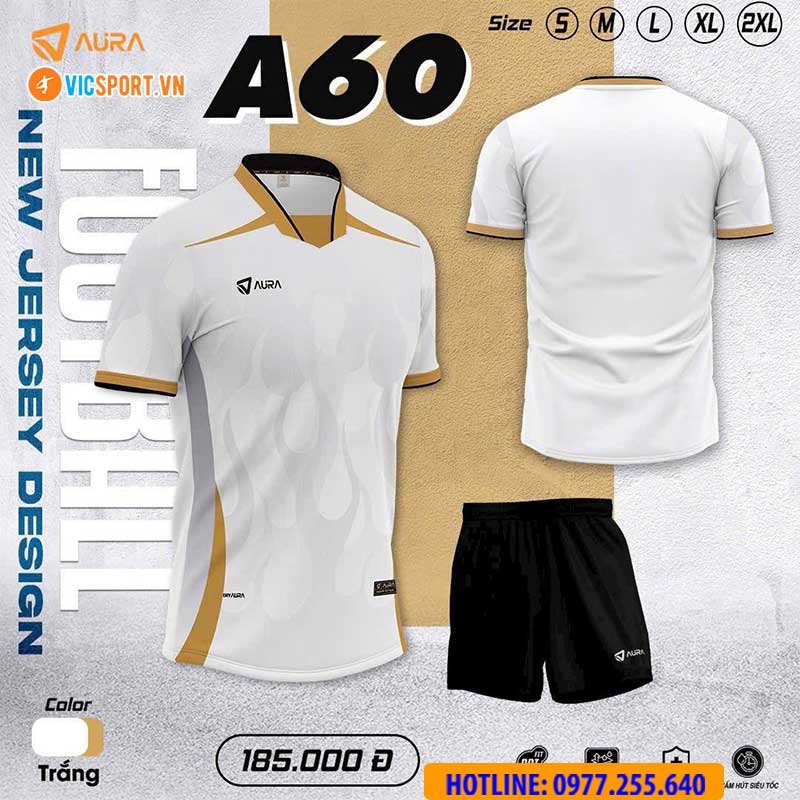 Áo đá banh không logo Aura A60 - Hình ảnh 2