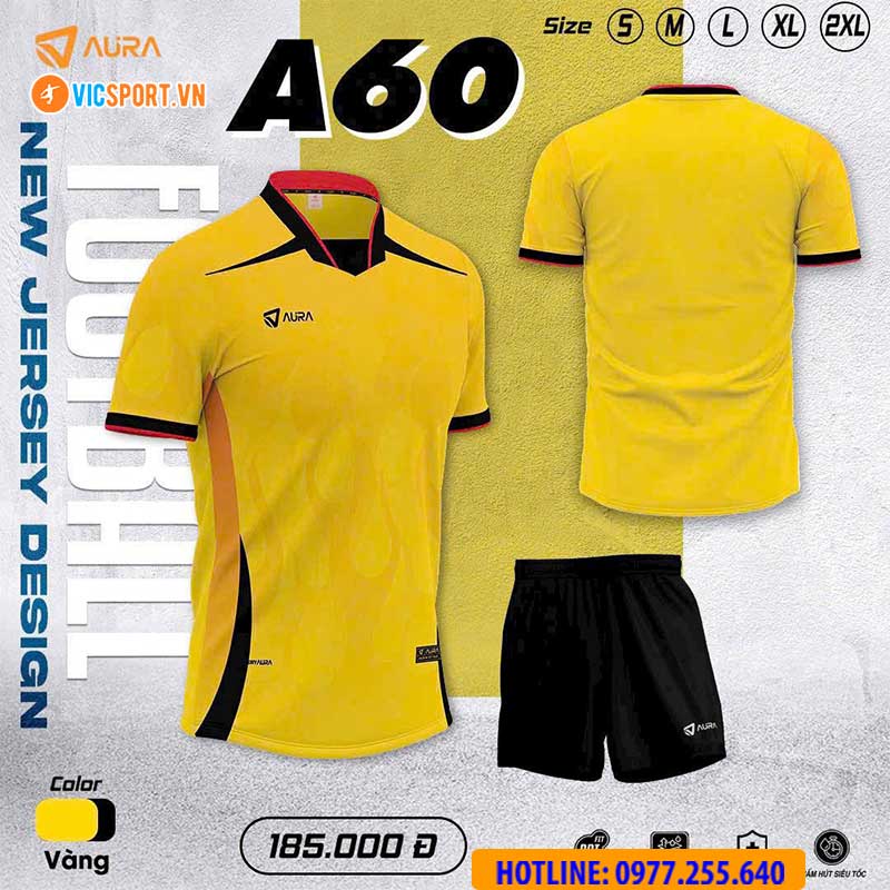 Áo đá banh không logo Aura A60 - Hình ảnh 6